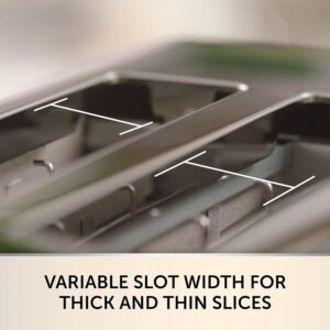 Alternative view of Breville High Gloss 2 Slice Toaster with High-Lift & Wide Slots | Cream & Stainless Steel VTT967